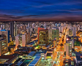 Imagem com vista de aérea da cidade de Campinas